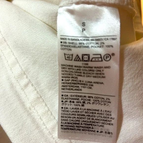BANANA REPUBLIC White Sleeveless Denim Button Up Dress Size Small NWT - Picture 15 of 17